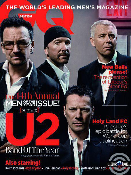 U2 на обложке GQ