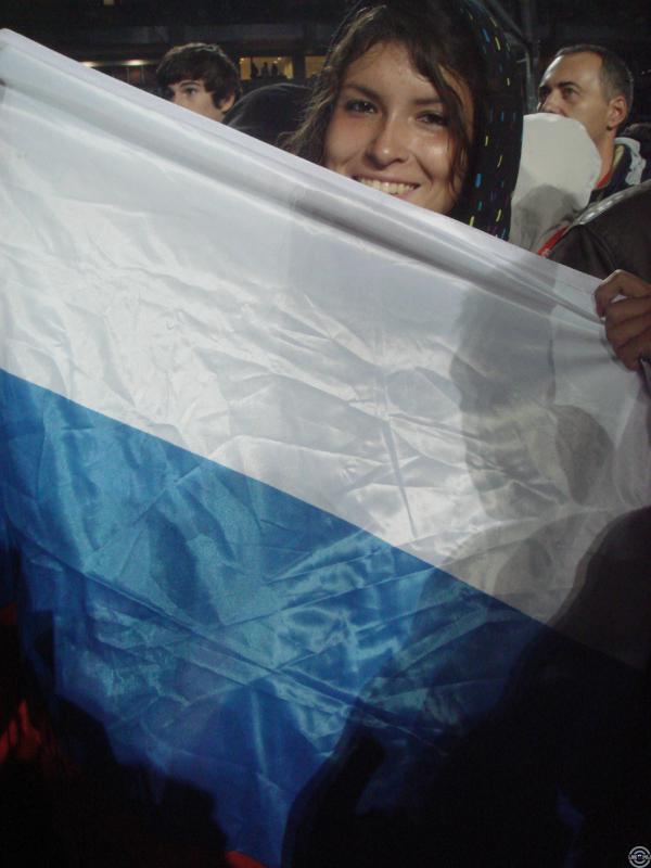 the flag)